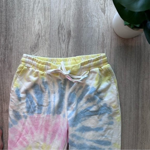 Tie-Dye Jogger yellow pink blue Pants Size Small - Picture 2 of 6